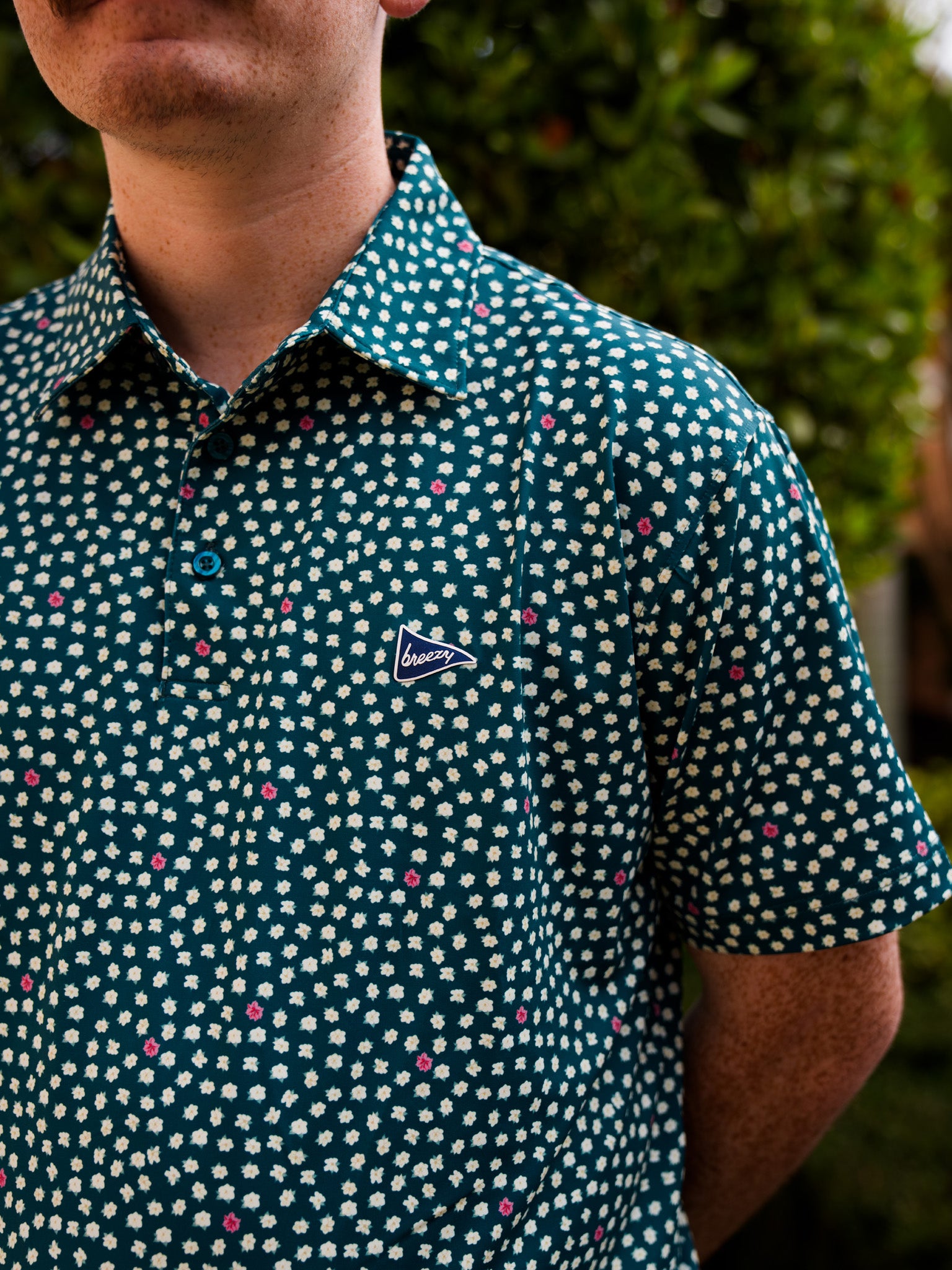 The Magnolia 3.0 Polo Green | Breezy Golf | Performance Golf Apparel