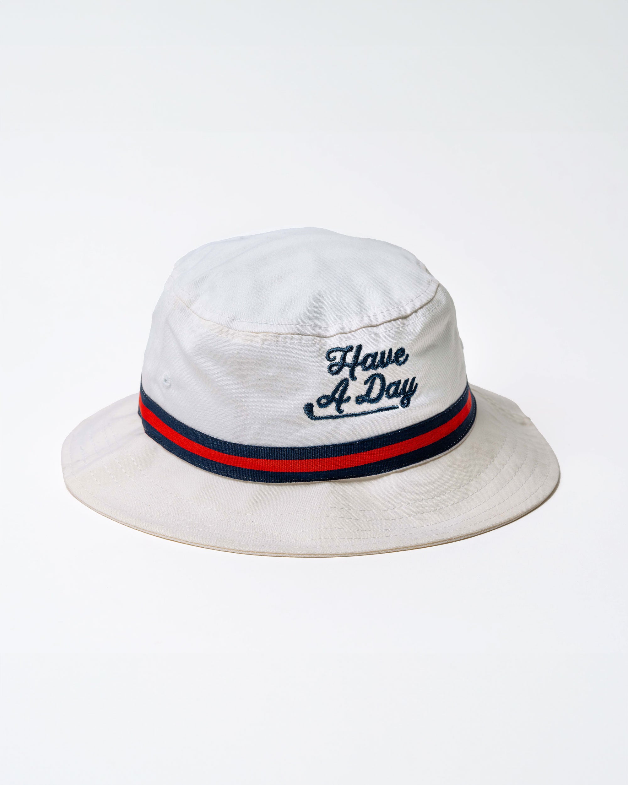 Have A Day | Bucket Hat | Bob Does Sports | XL / Light Blue & White