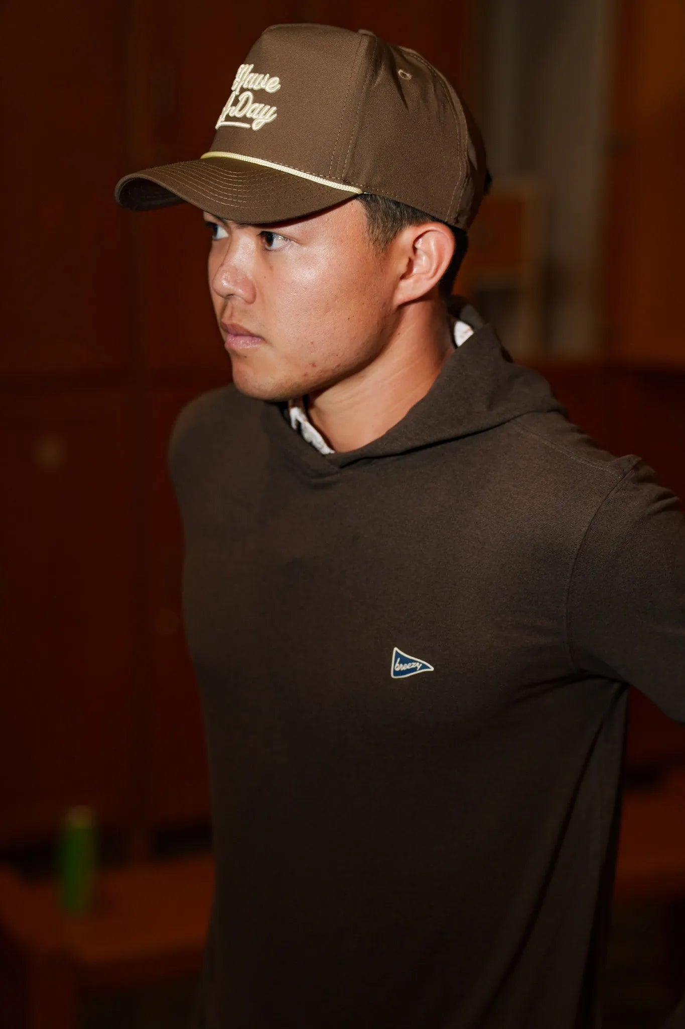 The Gimme Hoodie Espresso | Breezy Golf | Performance Golf Apparel