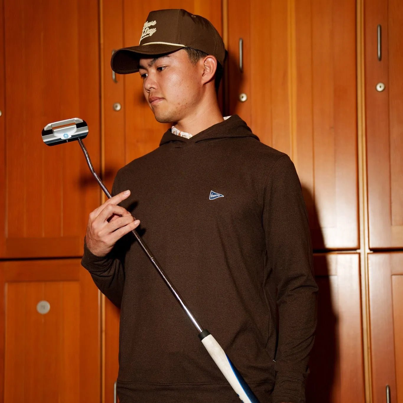 The Gimme Hoodie Espresso - Breezy Golf