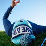 Have A Day Knit Beanie Light Blue - Breezy Golf