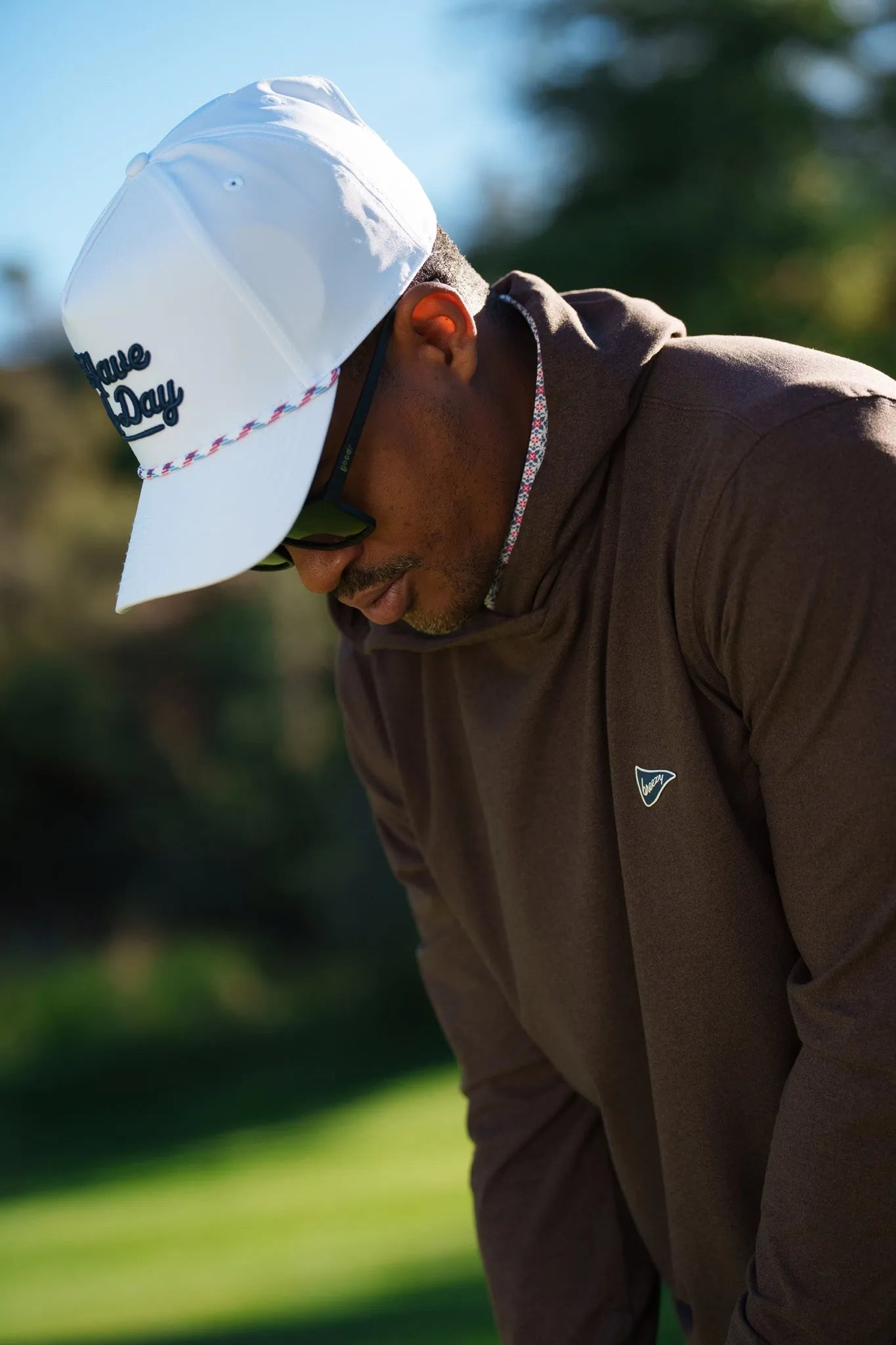 The Gimme Hoodie Espresso | Breezy Golf | Performance Golf Apparel