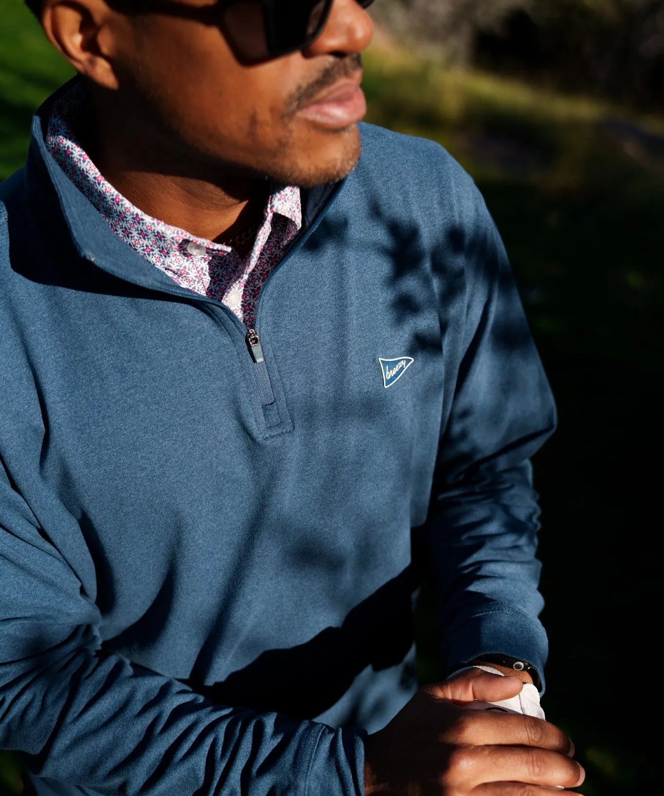 The Gimme Quarter - Zip Navy - Breezy Golf