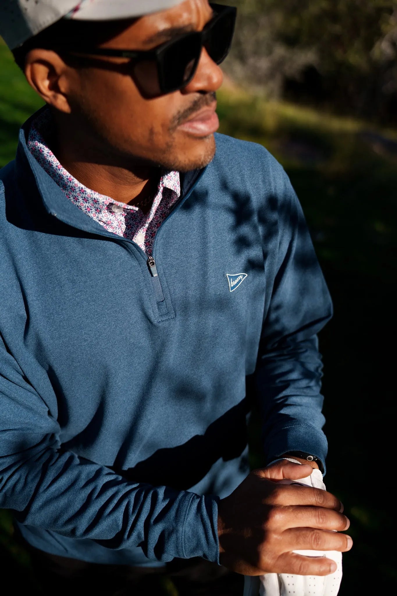 The Gimme Quarter-Zip Navy | Breezy Golf | Performance Golf Apparel