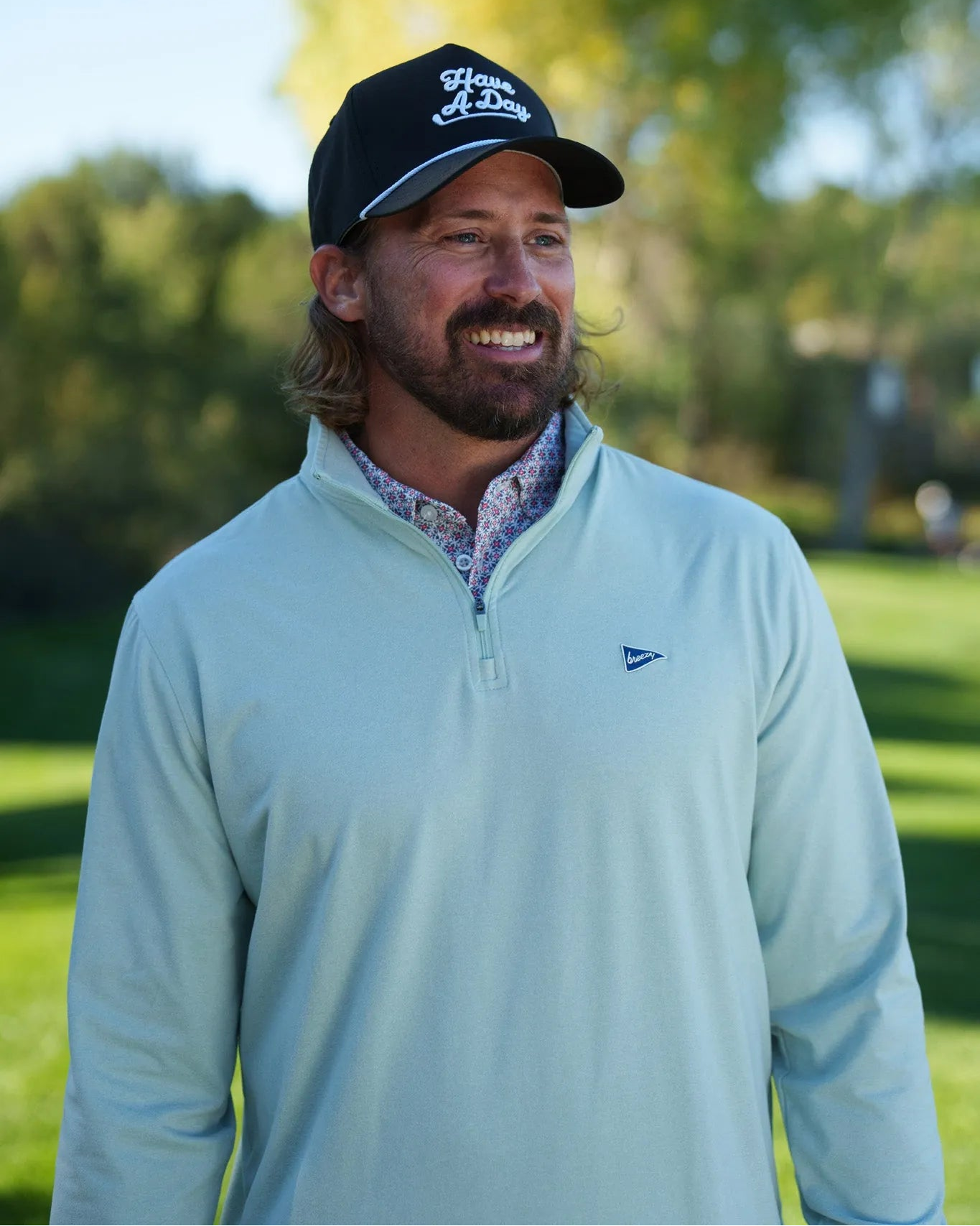 The Gimme Quarter - Zip Sage Green - Breezy Golf