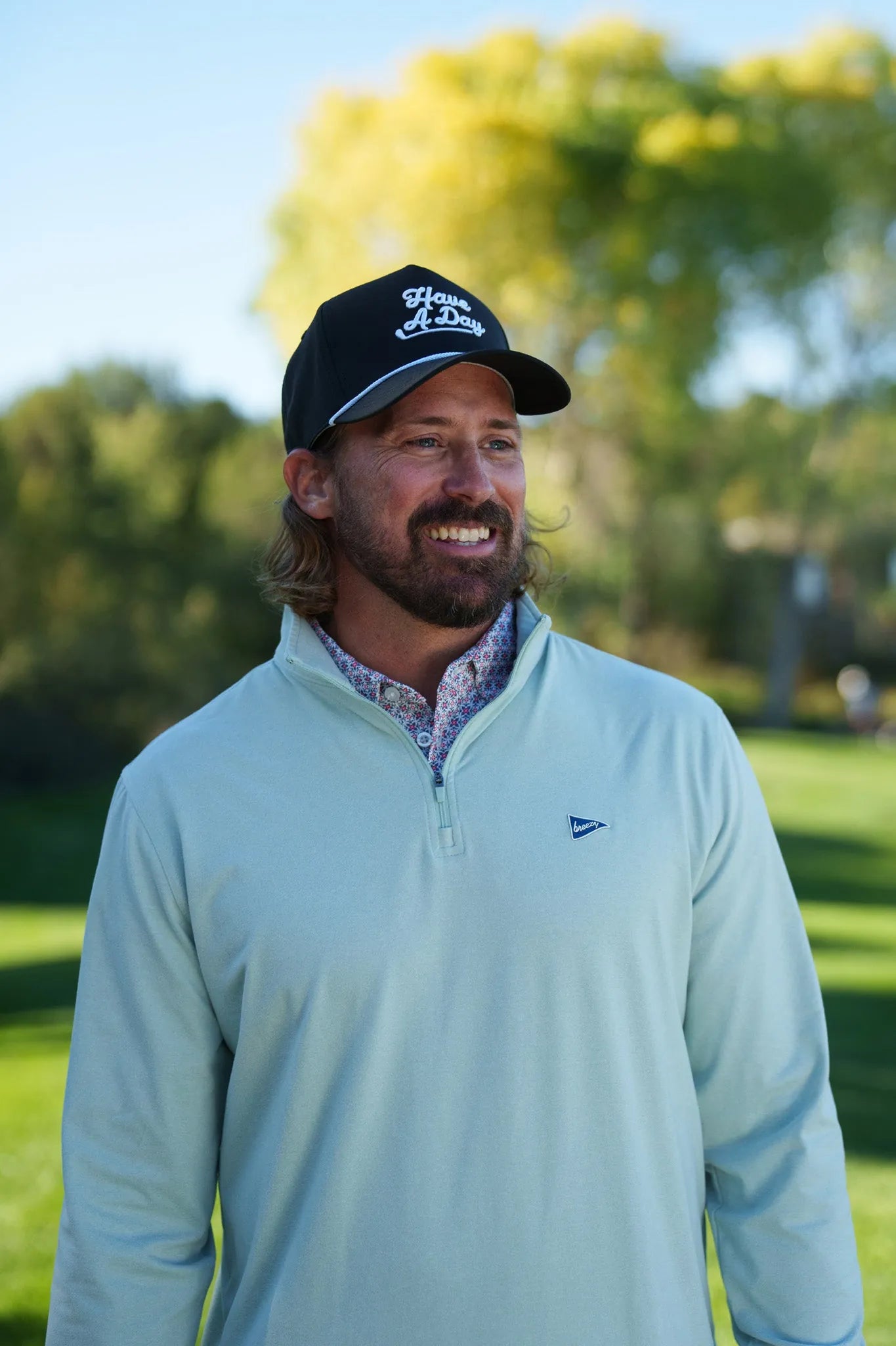 The Gimme Quarter - Zip Sage Green - Breezy Golf