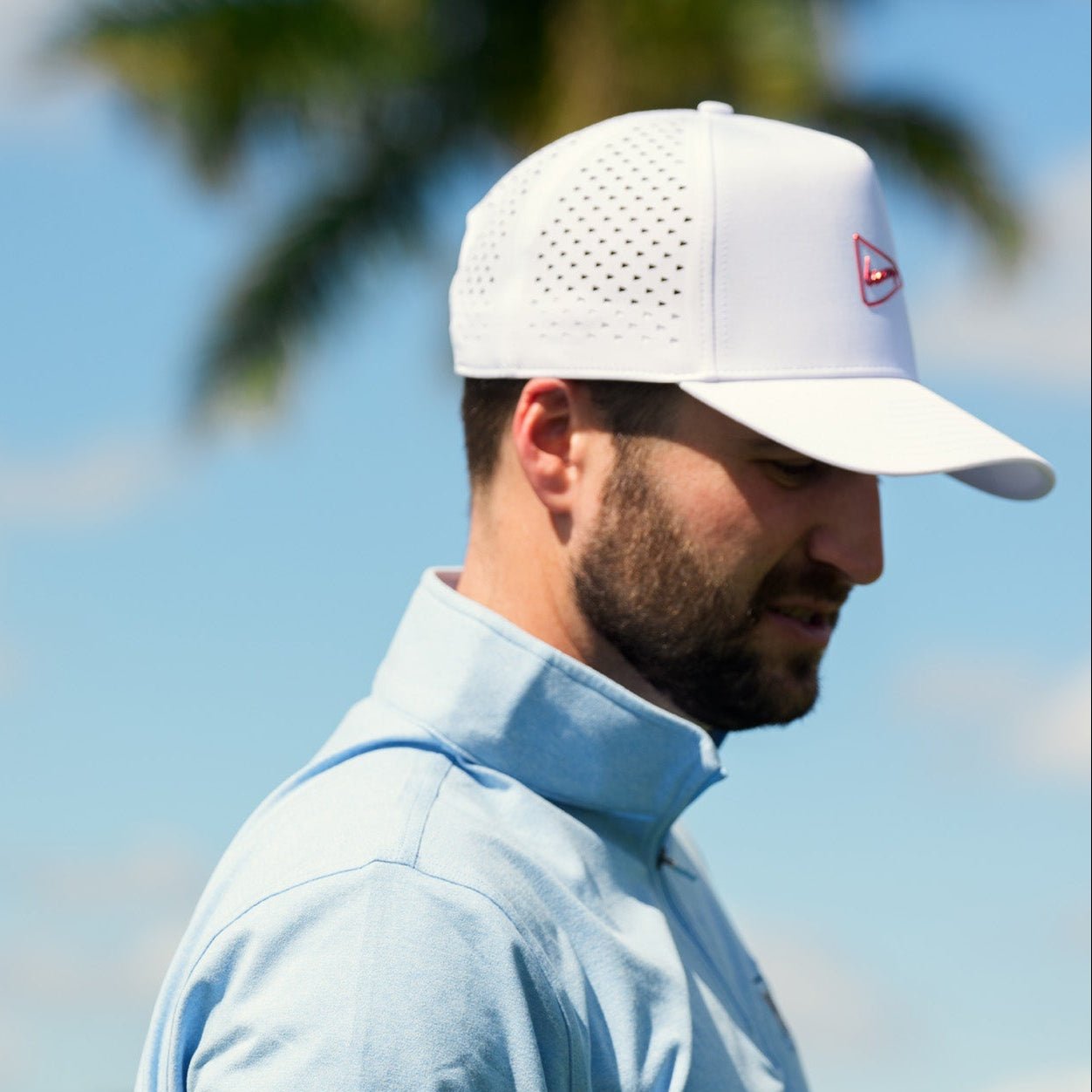 The Alloy Series White Hat | Breezy Golf | Performance Golf Apparel