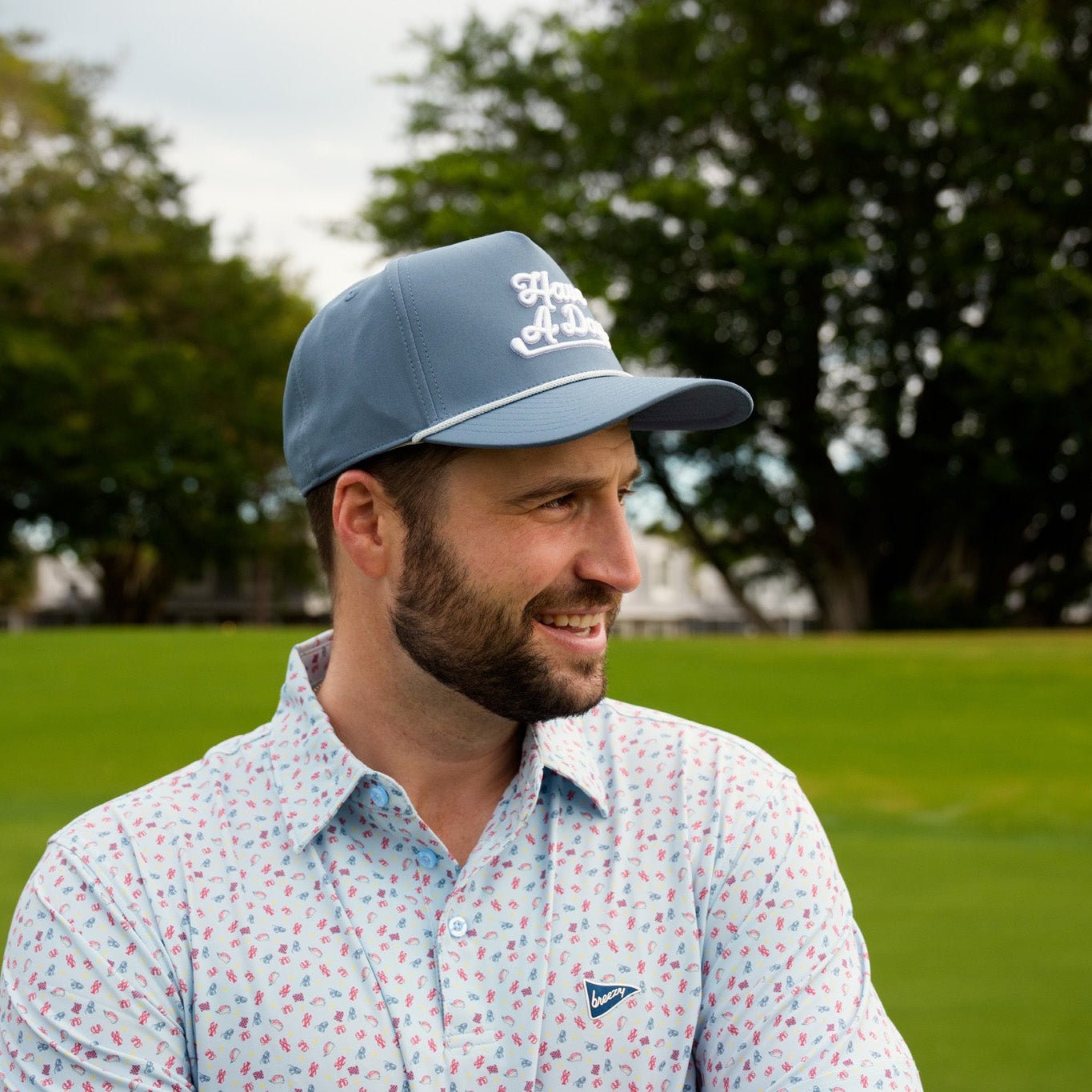 Have A Day Thawed Navy Rope Hat