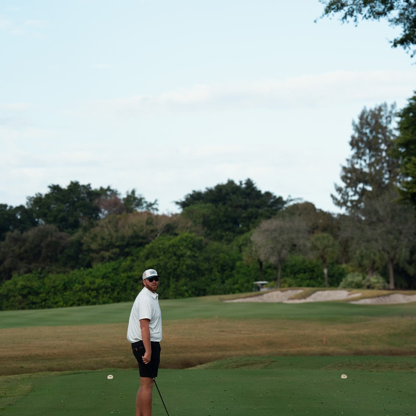 Breezy Golf Green Meshback Patch Hat