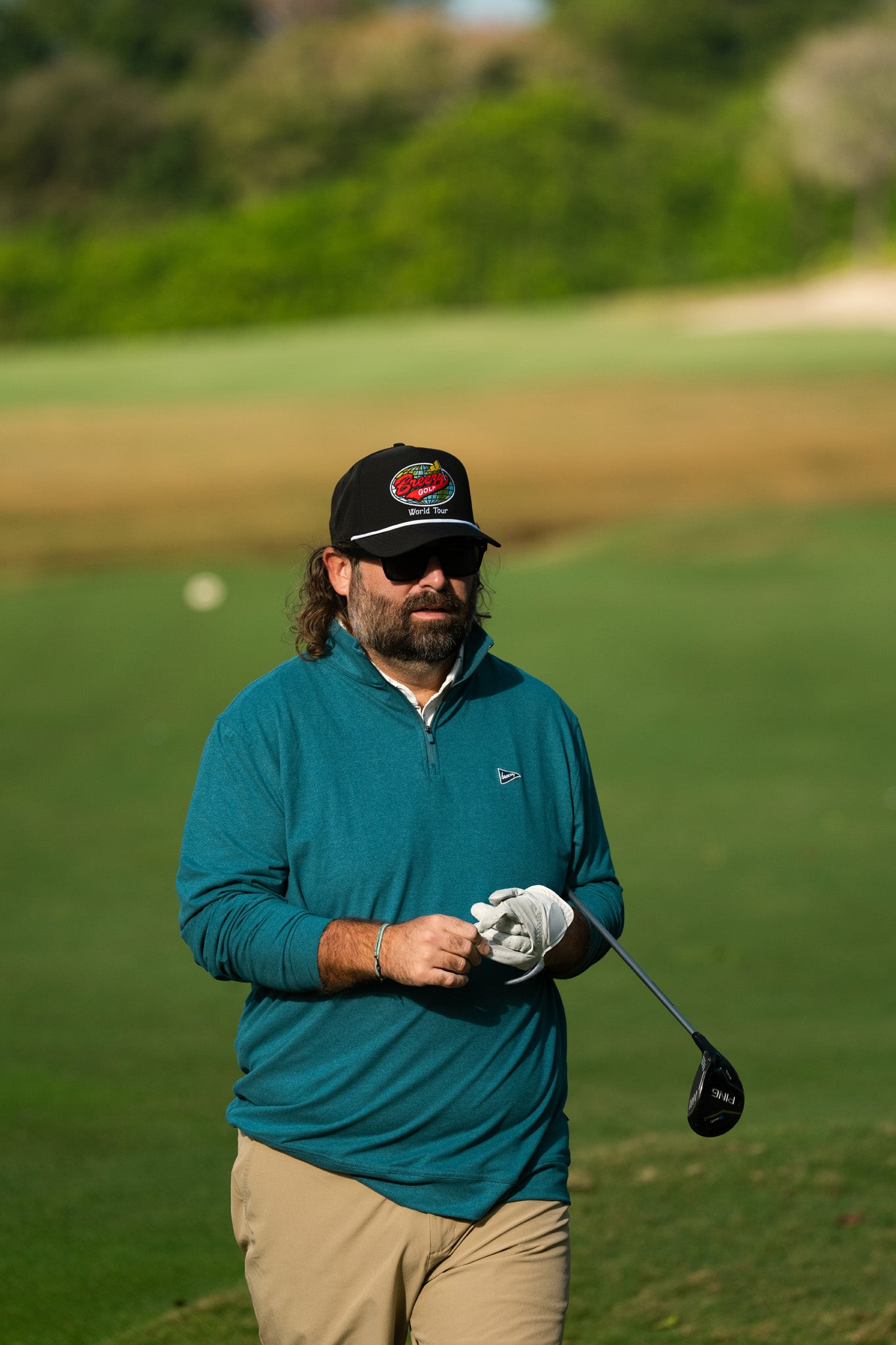 The Gimme Quarter-Zip Verdant Green | Breezy Golf | Performance Golf Apparel