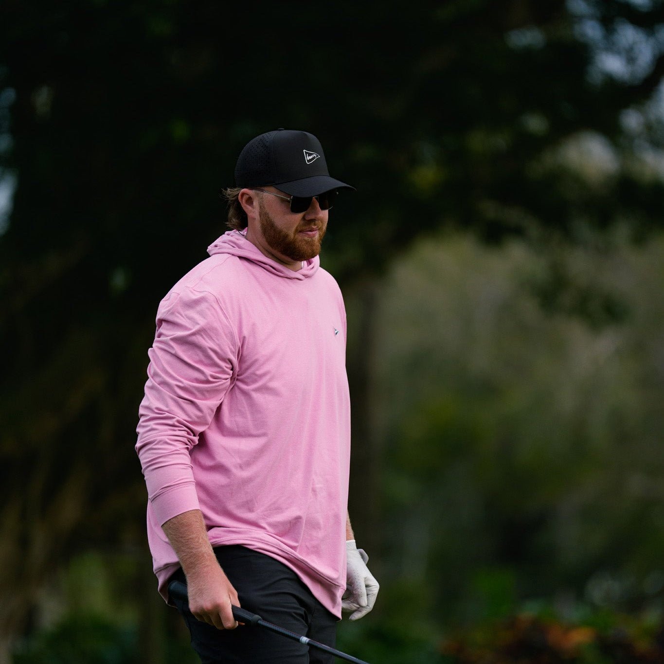 The Alloy Series Black Hat | Breezy Golf | Performance Golf Apparel