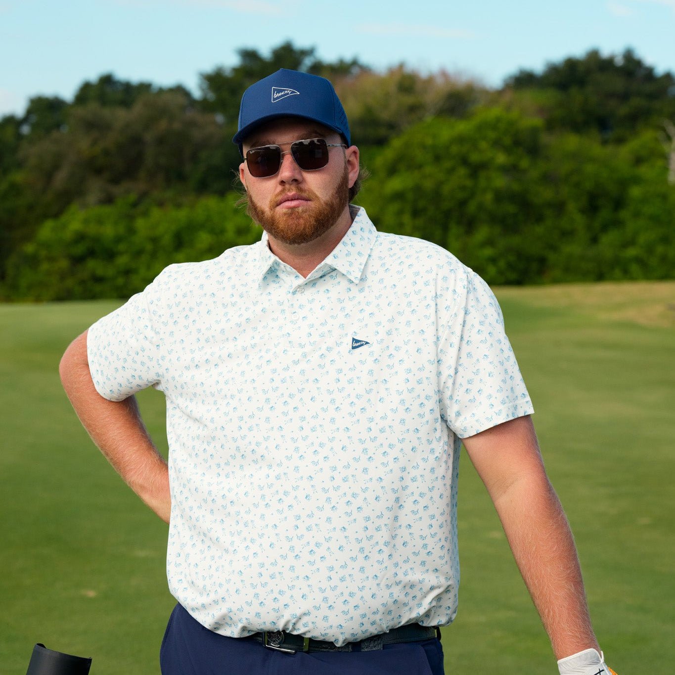 The Alloy Series Navy hat | Breezy Golf | Performance Golf Apparel