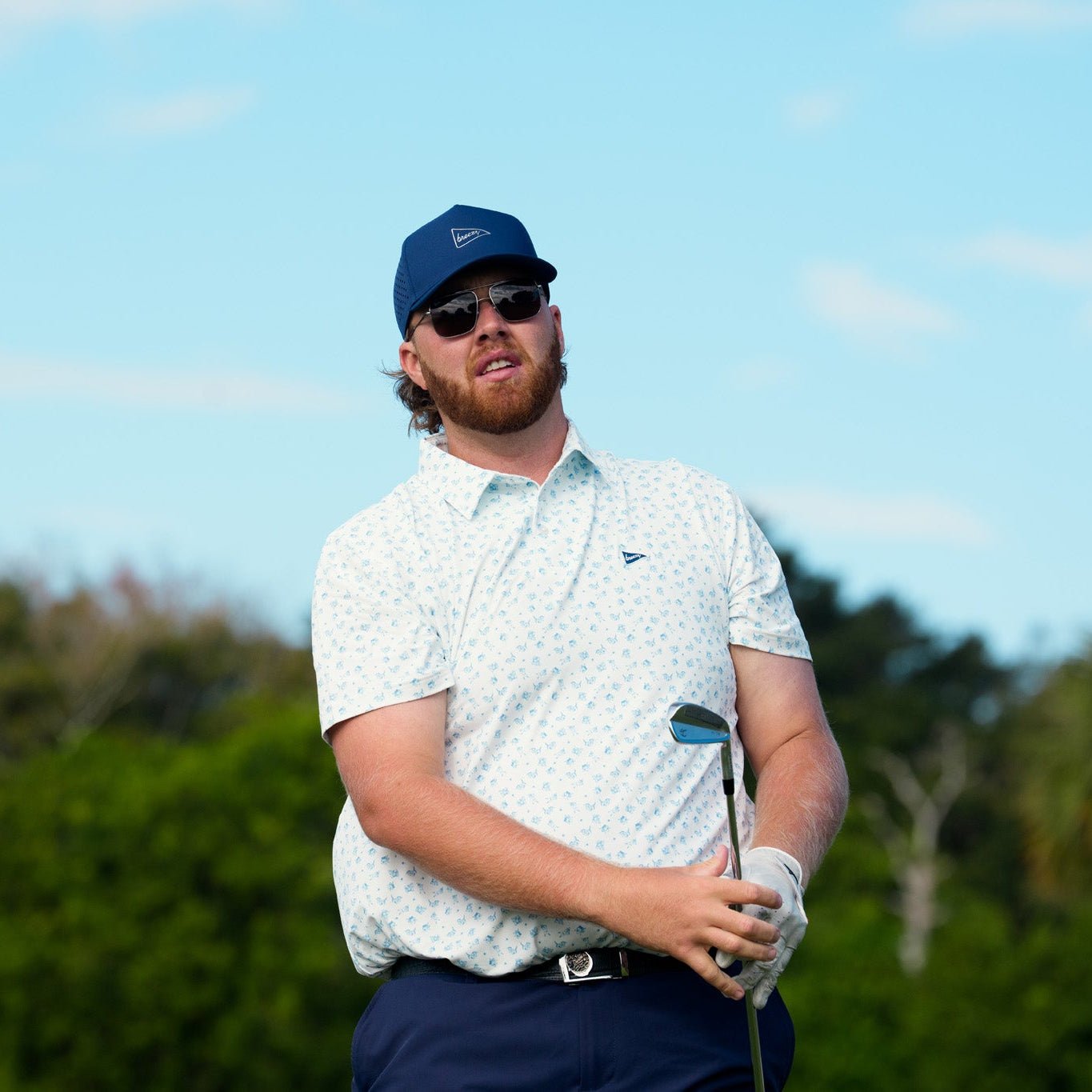 The Alloy Series Navy hat | Breezy Golf | Performance Golf Apparel
