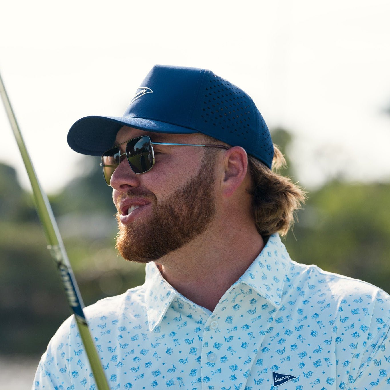 The Alloy Series Navy hat | Breezy Golf | Performance Golf Apparel