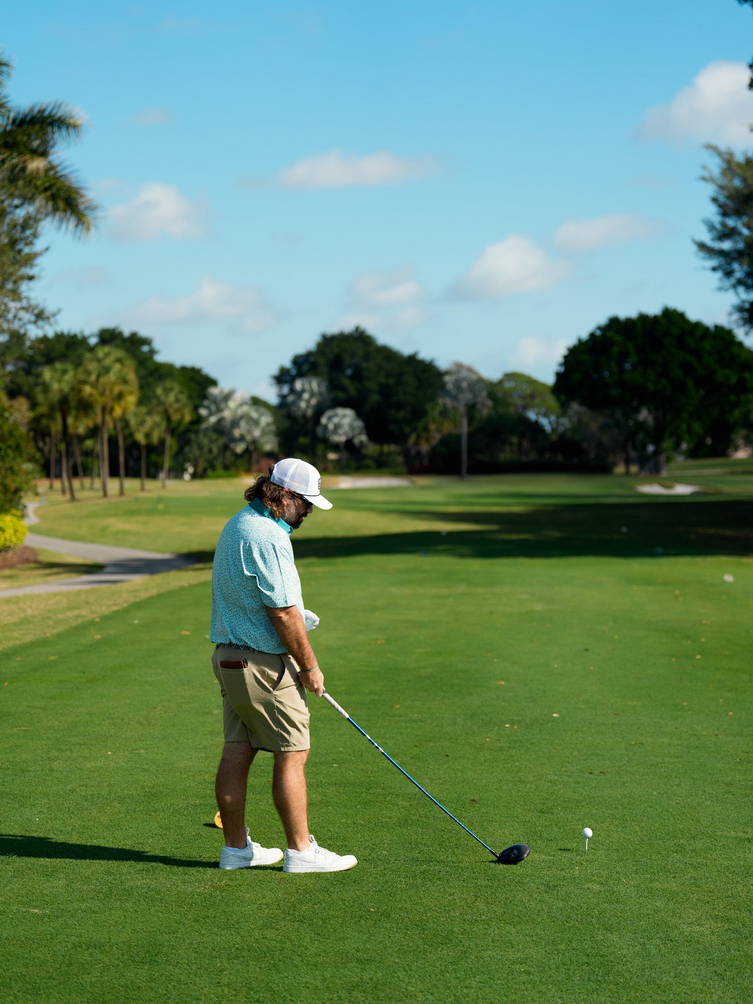 The Footrace to 18 Polo | Breezy Golf | Performance Golf Apparel