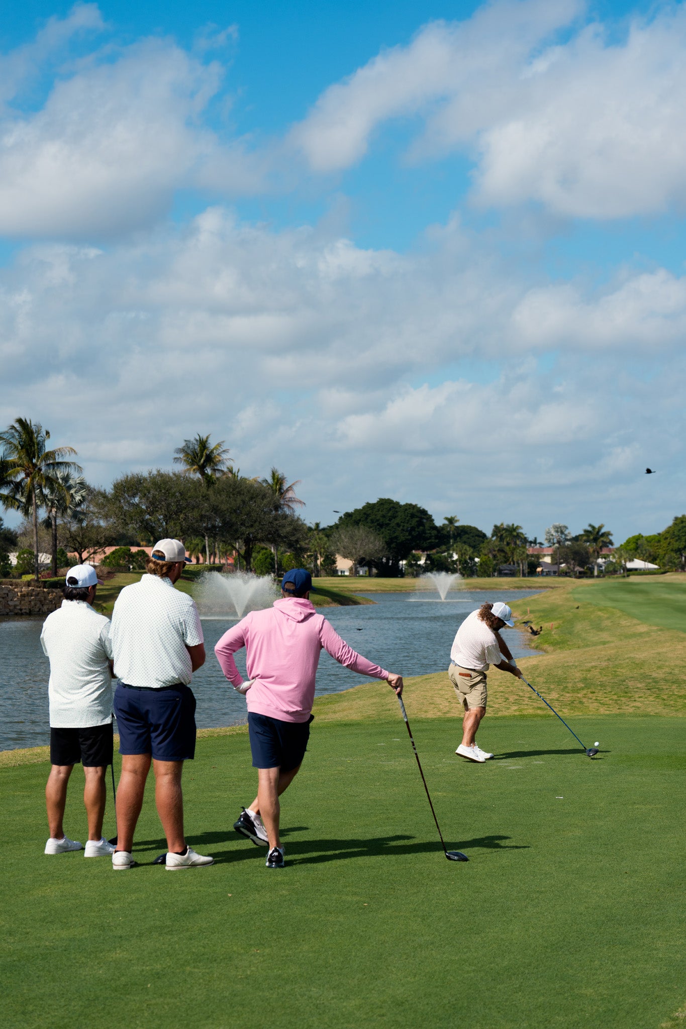 The Gimme Hoodie Petal | Breezy Golf | Performance Golf Apparel