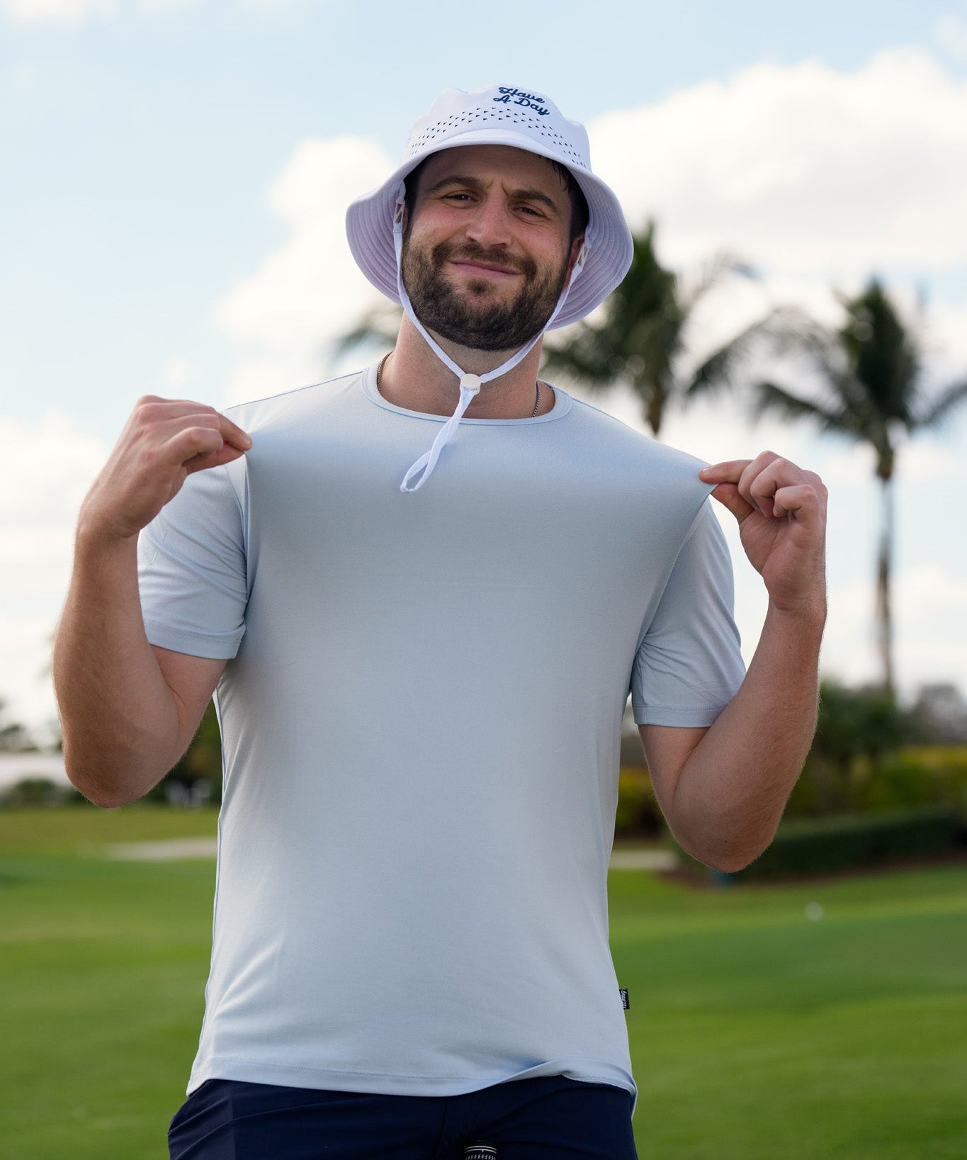 The Everyday Tee Aura Blue - Breezy Golf