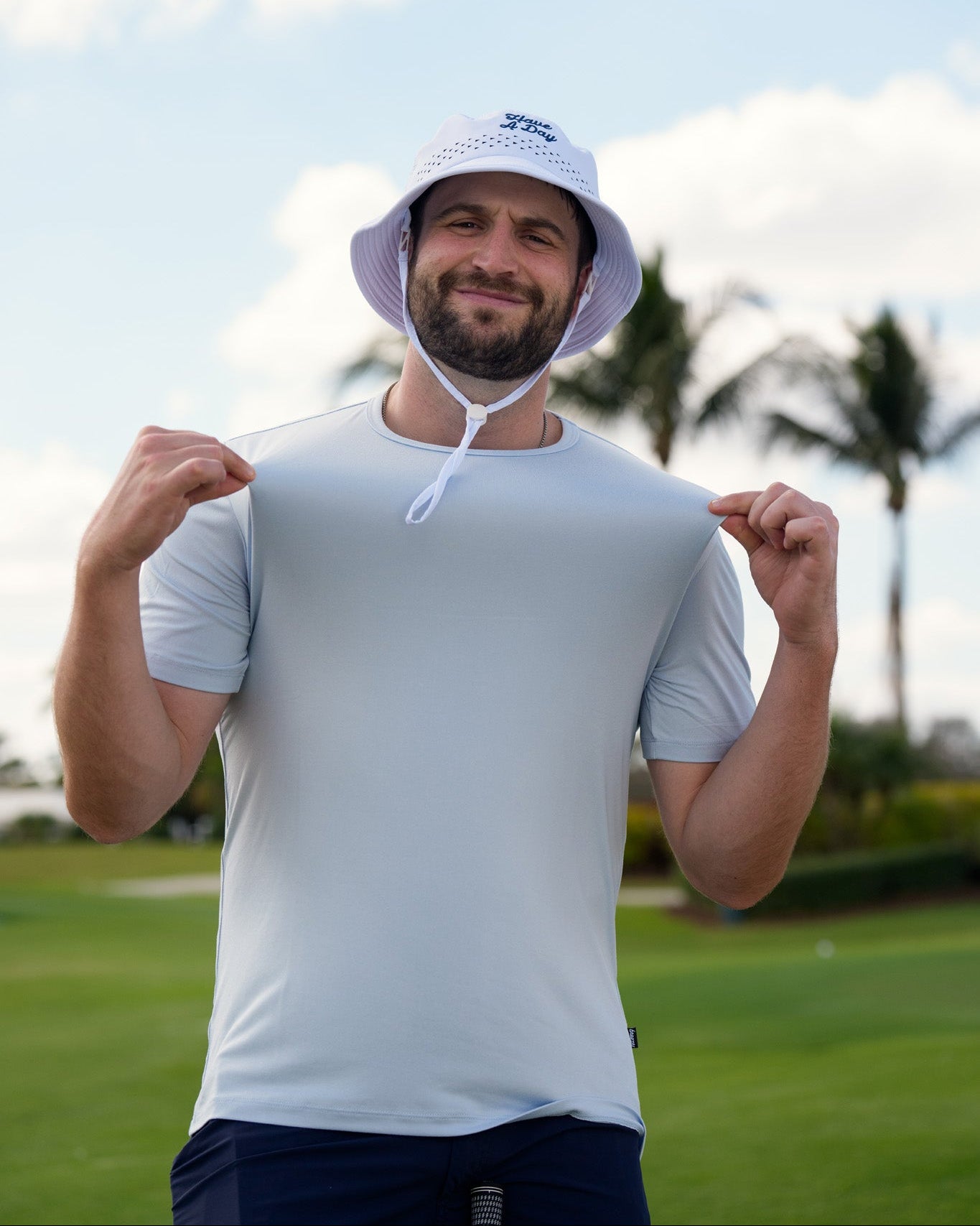 The Everyday Tee Aura Blue - Breezy Golf