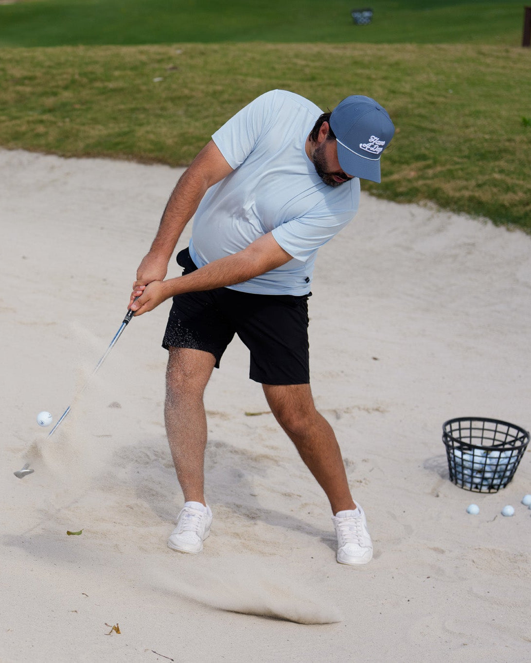 The Everyday Tee Aura Blue - Breezy Golf