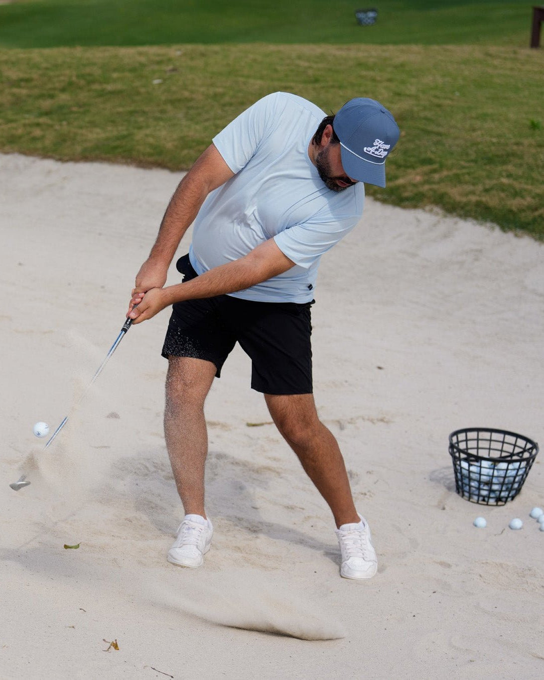 Have A Day Thawed Navy Rope Hat - Breezy Golf