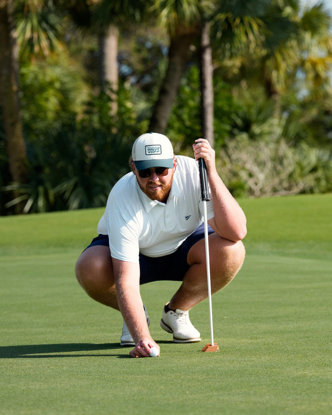 The Pebbled Stripes Polo - Breezy Golf