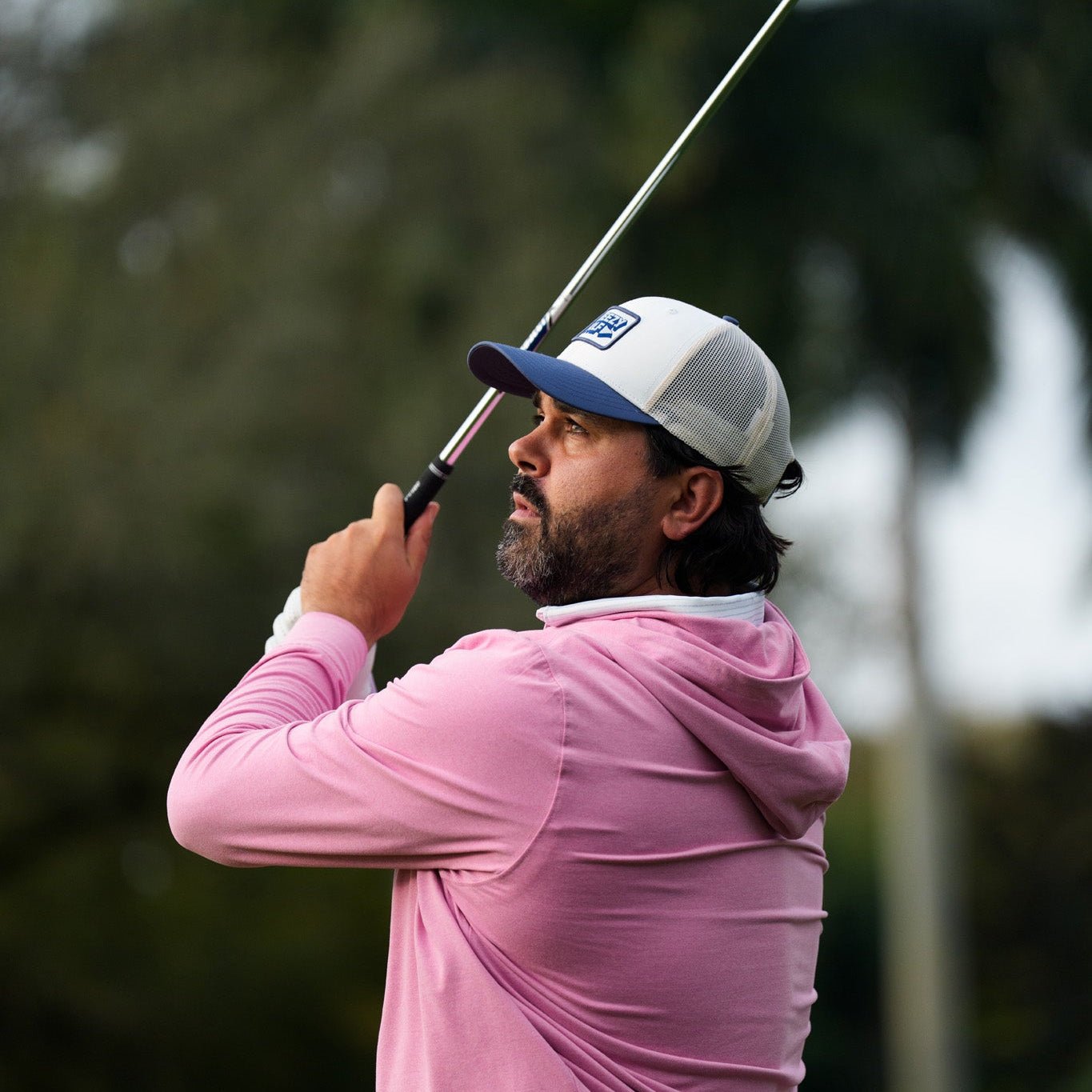 Classic Breezy Golf Navy Meshback Patch Hat | Breezy Golf | Performance Golf Apparel