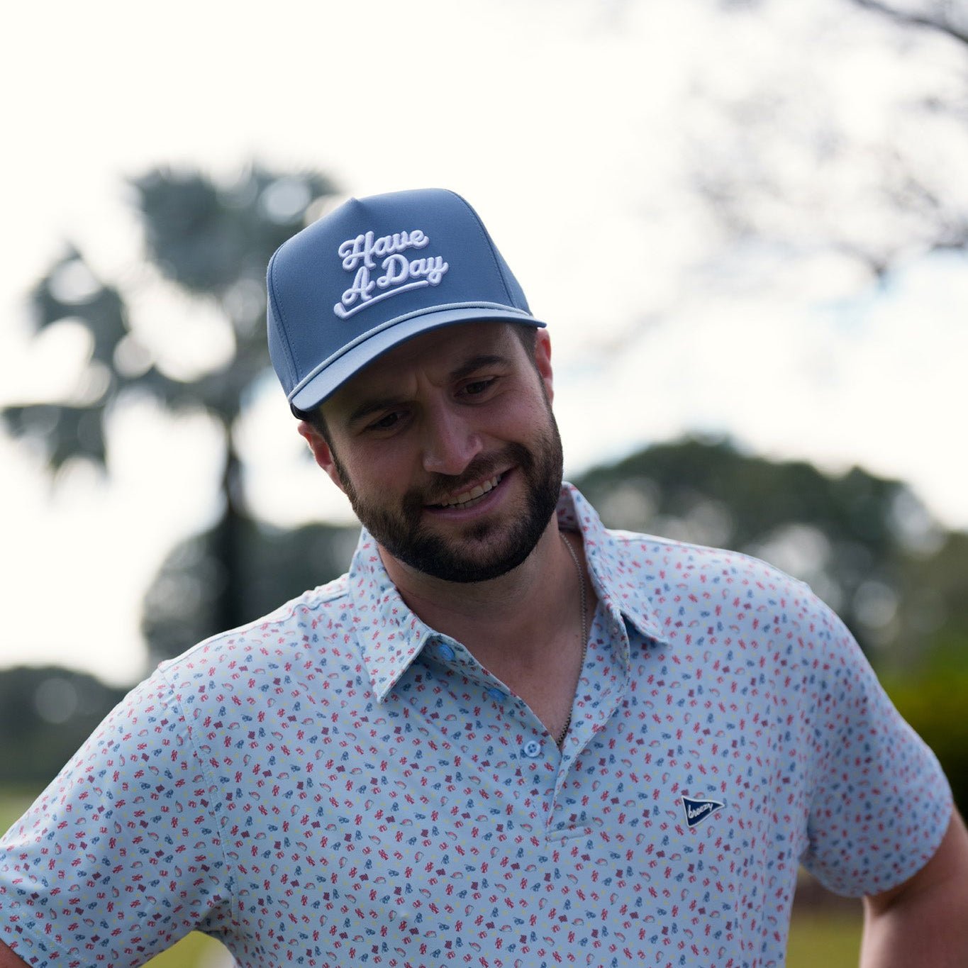 Have A Day Thawed Navy Rope Hat