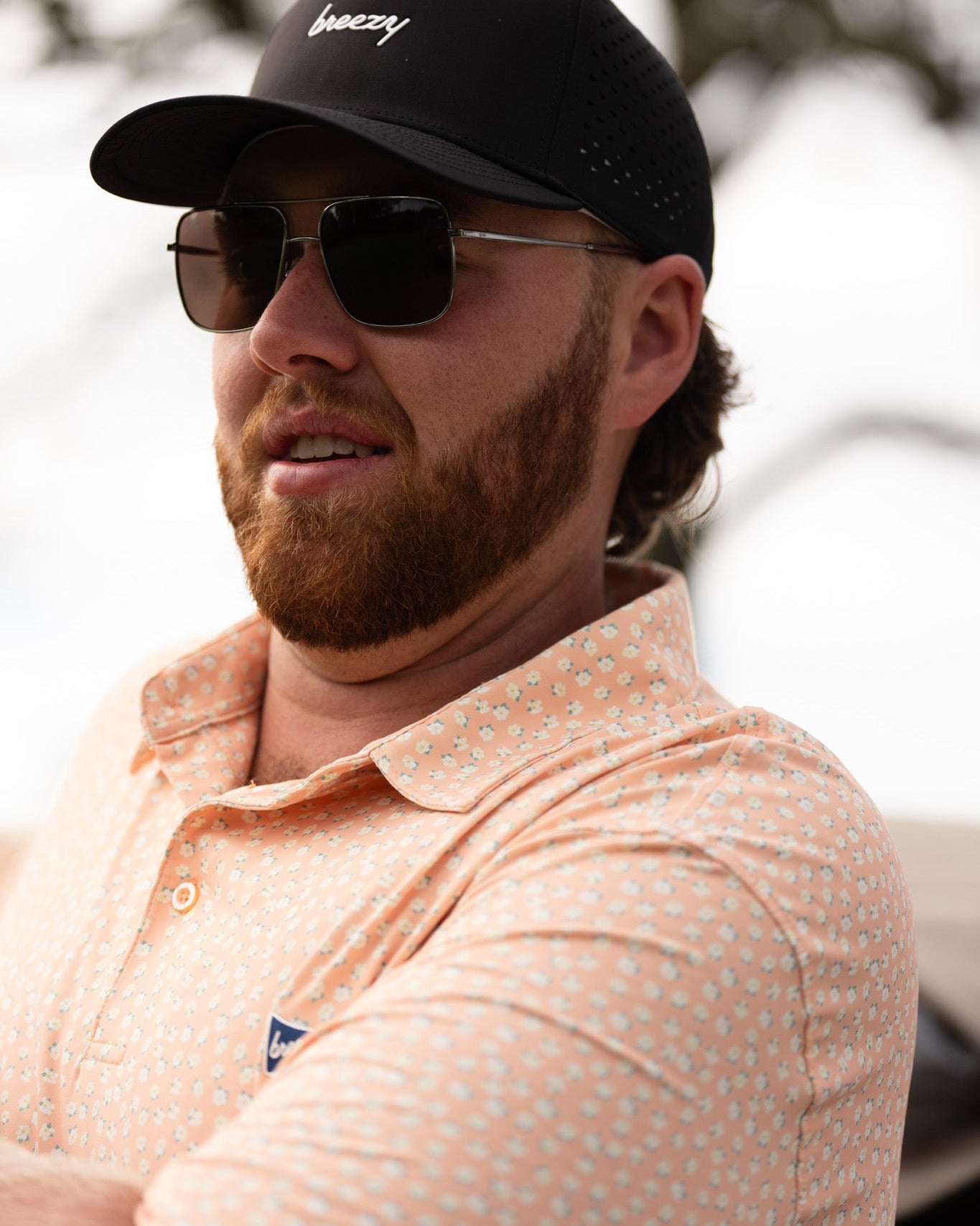 The Magnolia 3.0 Polo Orange - Breezy Golf
