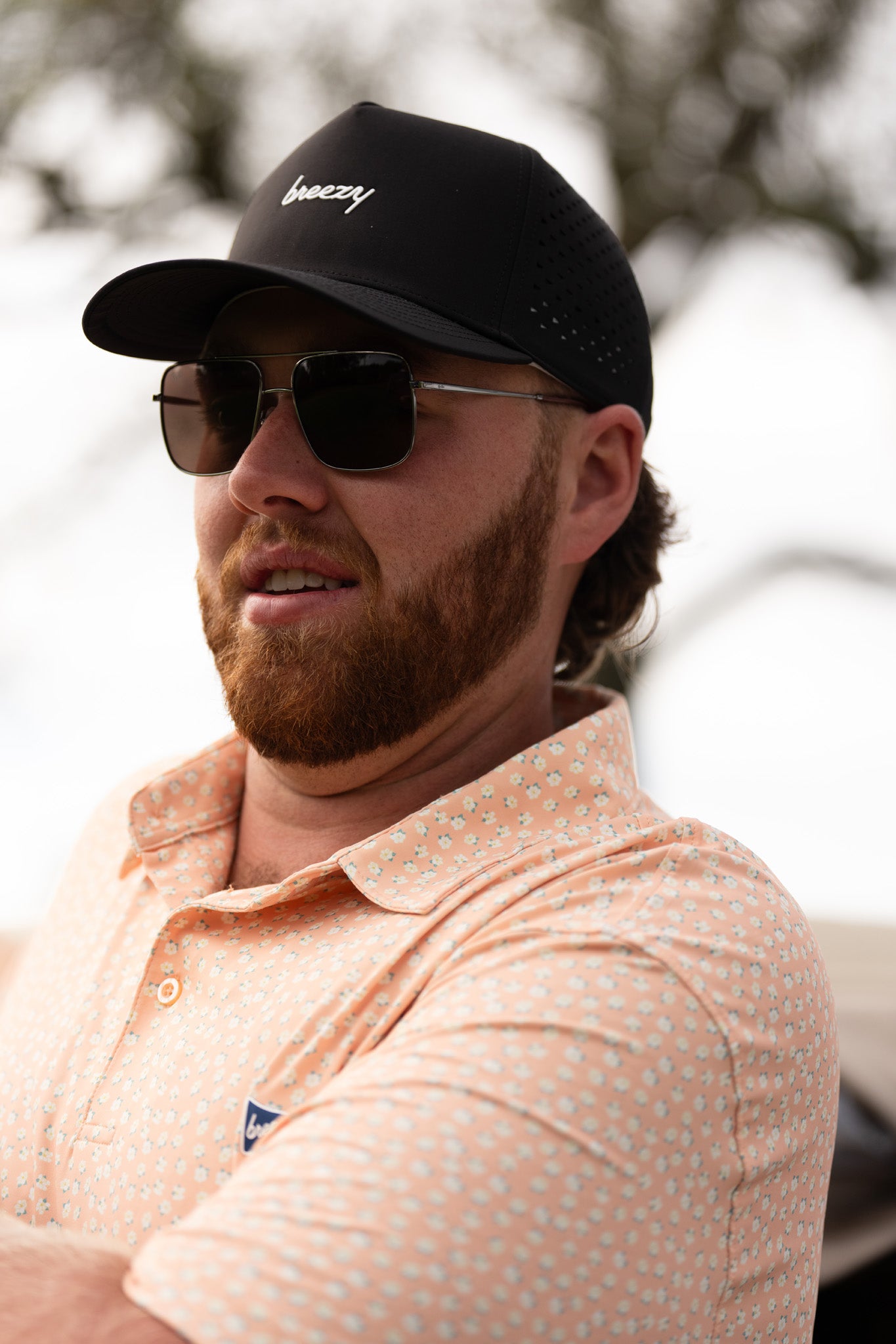 The Breezy Script Perforated Hat