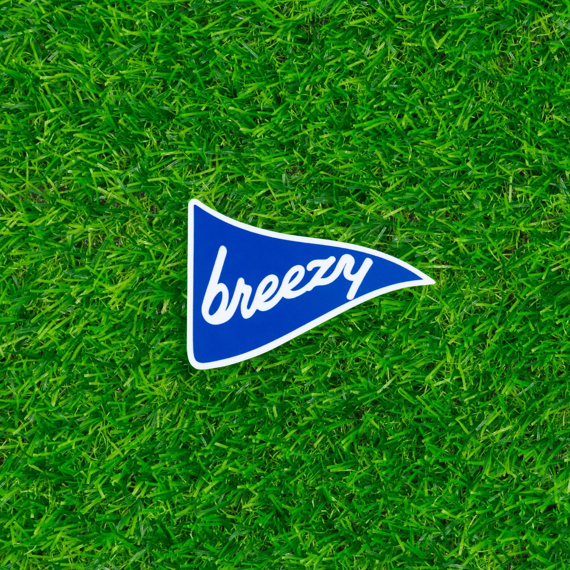 Breezy Flag Sticker (Blue) - Breezy Golf