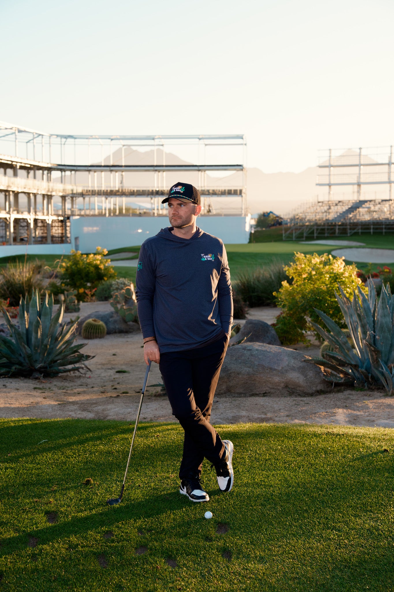 WM Phoenix Open x Breezy Black Gimme Hoodie | Breezy Golf | Performance Golf Apparel