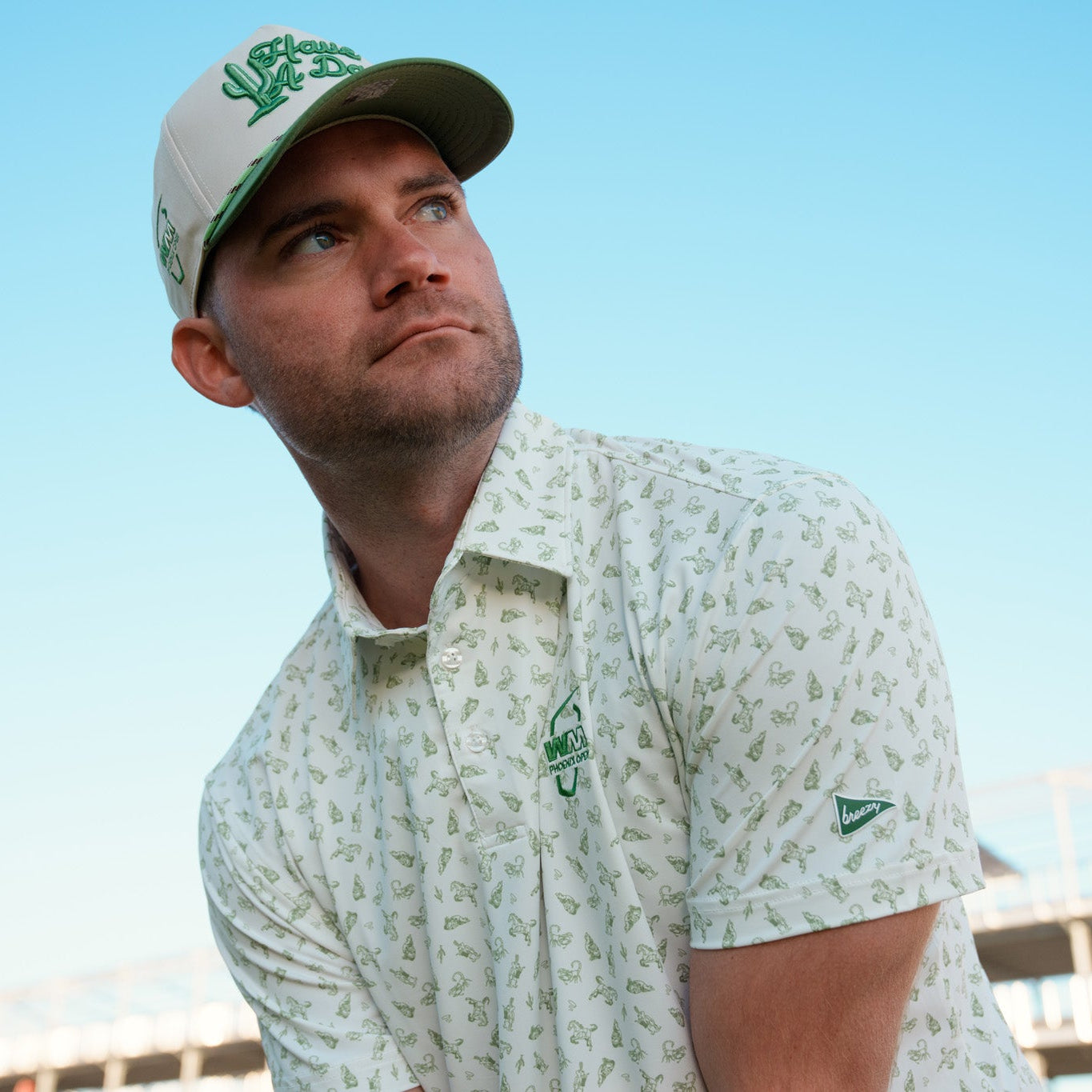 WM Phoenix Open x Breezy Cactus Earthtone Have a Day Rope Hat | Breezy Golf | Performance Golf Apparel