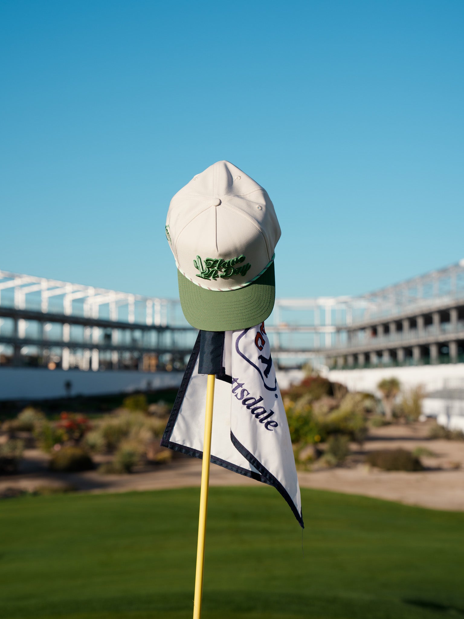 WM Phoenix Open x Breezy Cactus Earthtone Have a Day Rope Hat | Breezy Golf | Performance Golf Apparel
