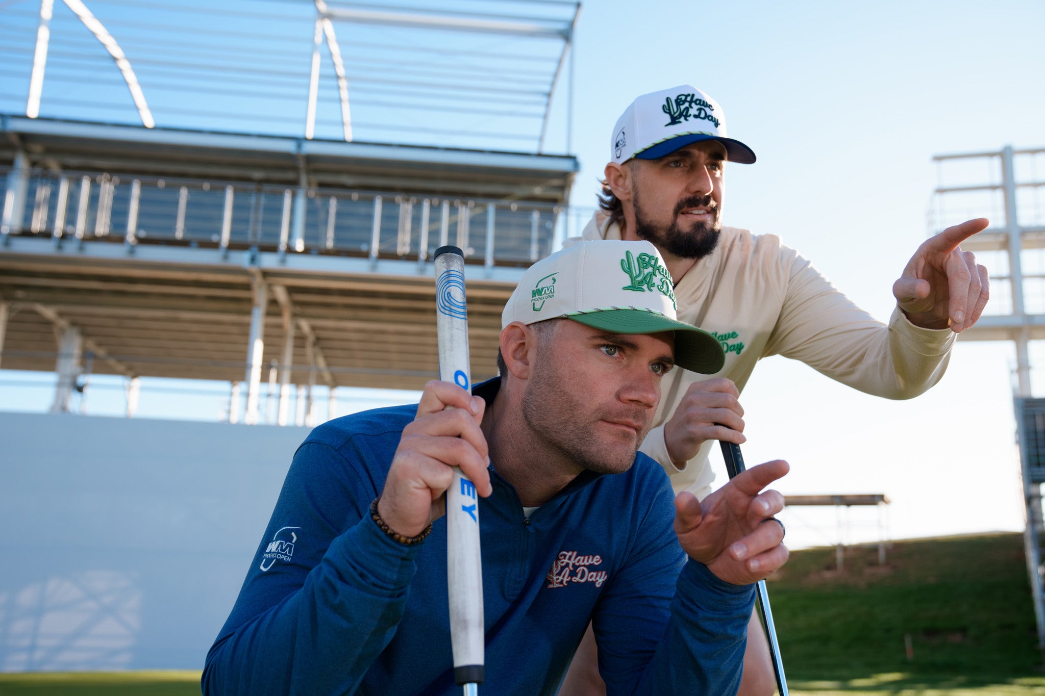 WM Phoenix Open x Breezy Cactus Earthtone Have a Day Rope Hat | Breezy Golf | Performance Golf Apparel