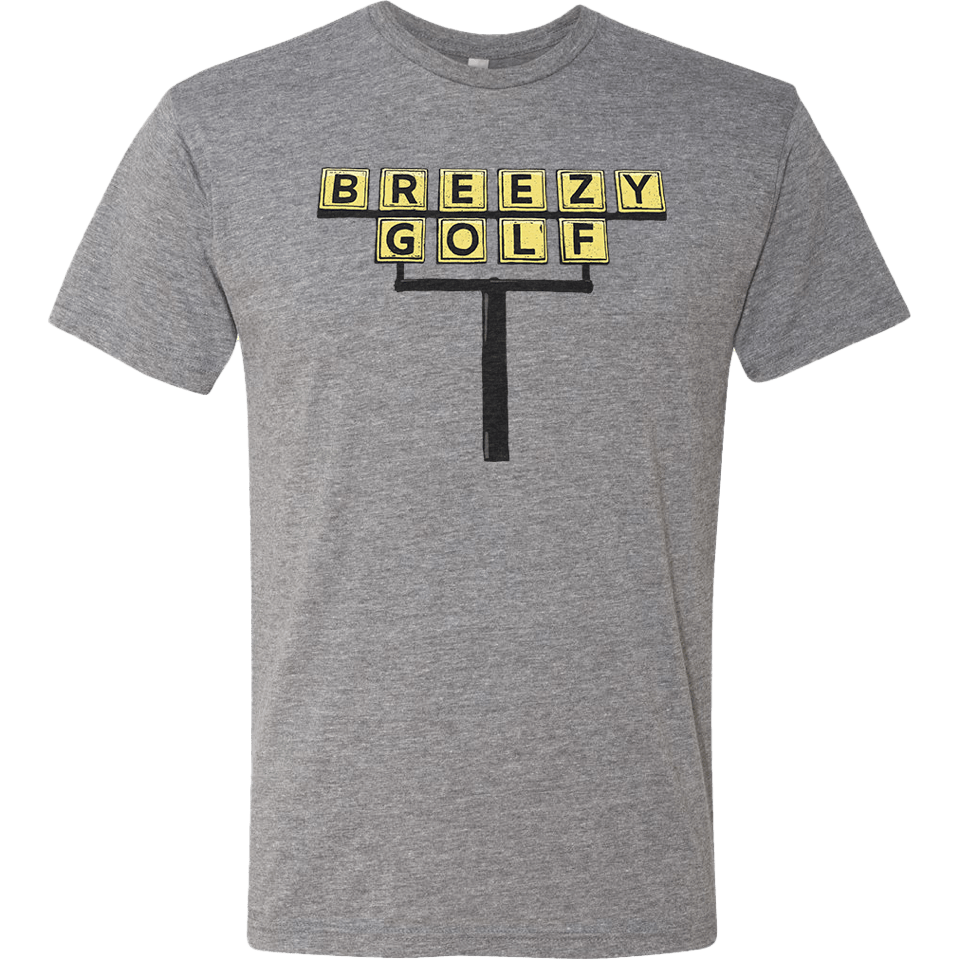 Late Night Eats T Shirt - Grey | Breezy Golf | Performance Golf Apparel