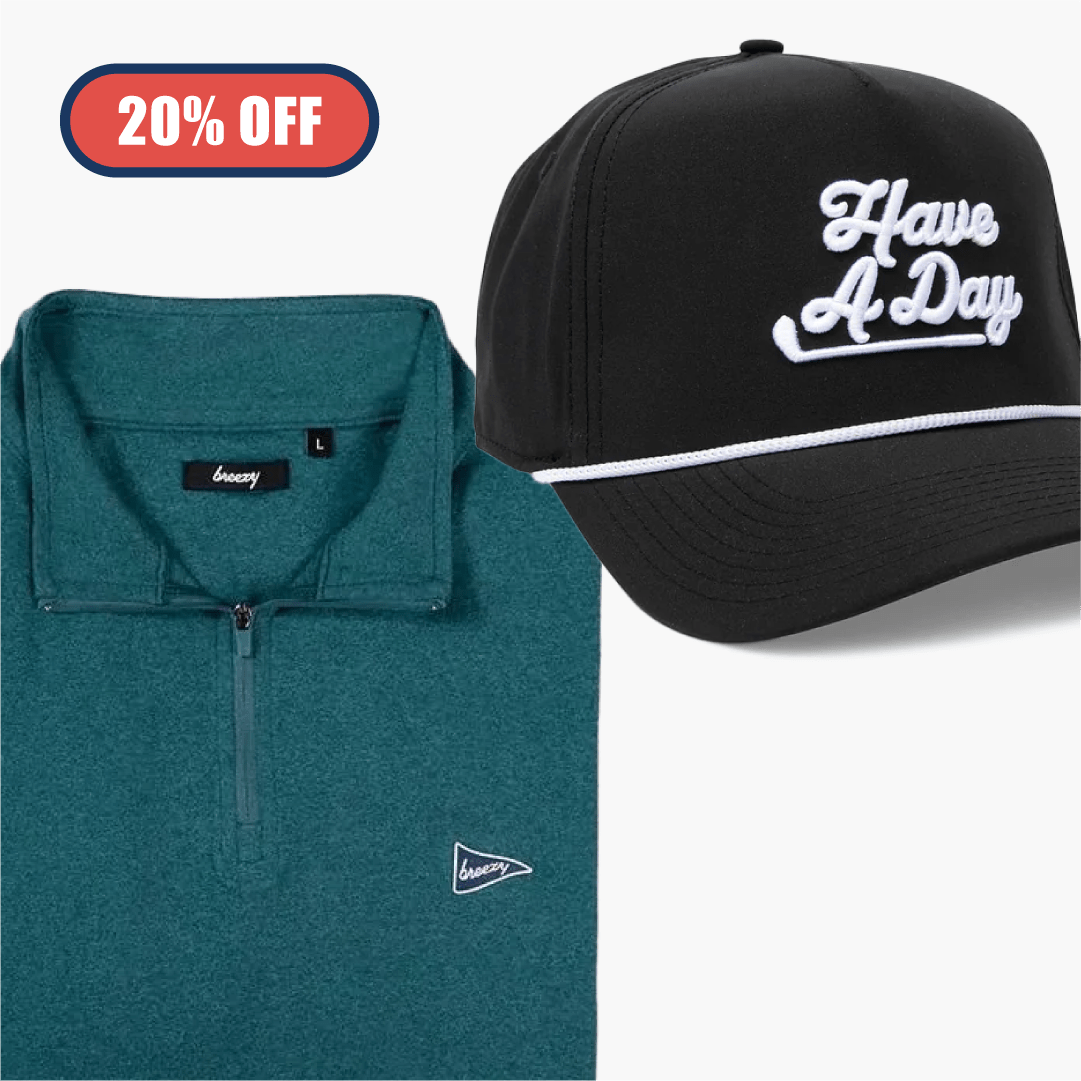 The Mean Green Q-Zip Bundle | Breezy Golf | Performance Golf Apparel
