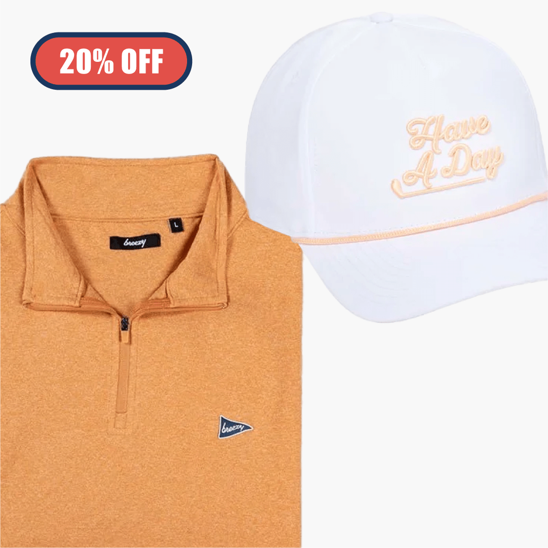 The Golden Hour Q-Zip Bundle | Breezy Golf | Performance Golf Apparel