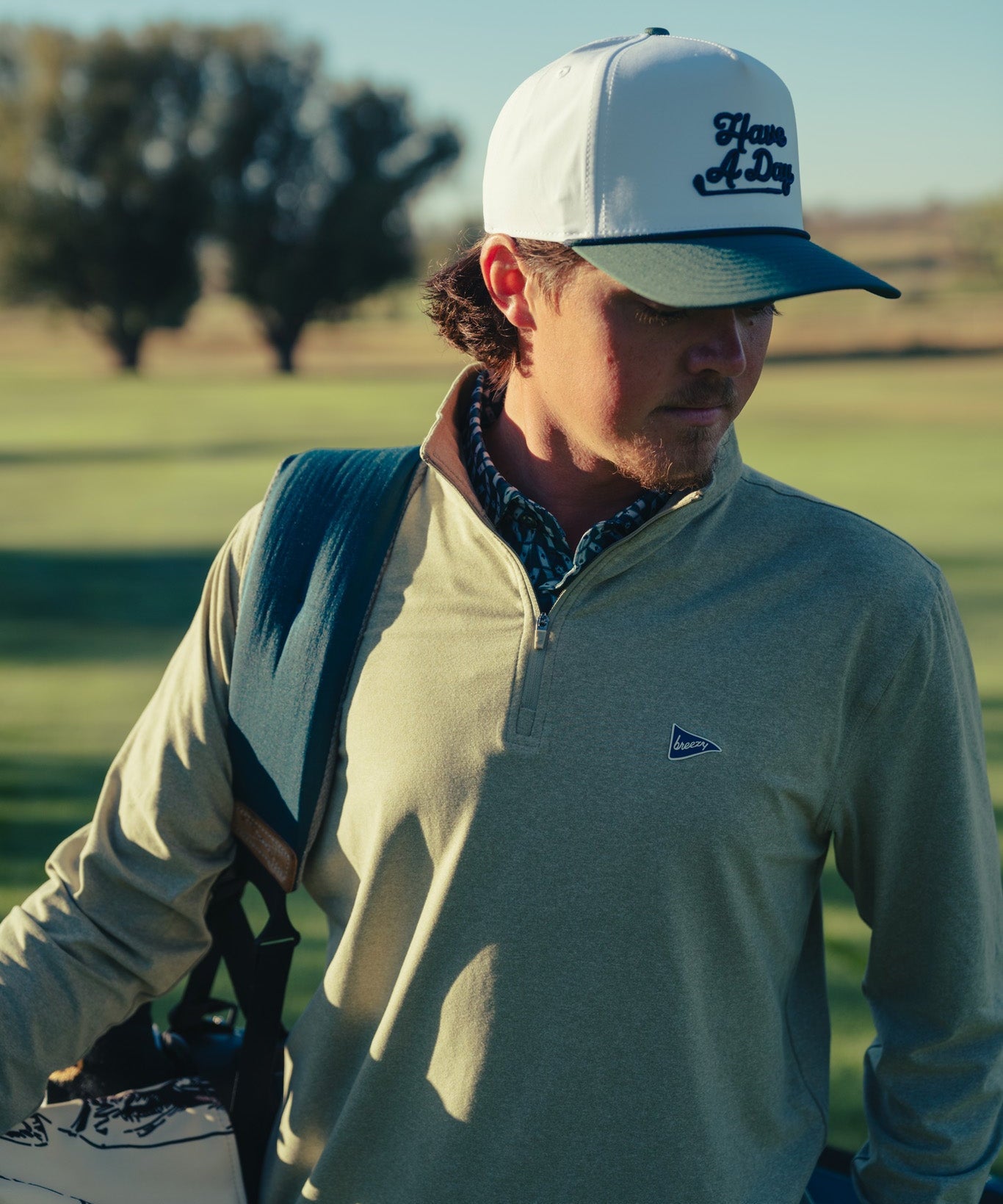 The Gimme Quarter-Zip Olive