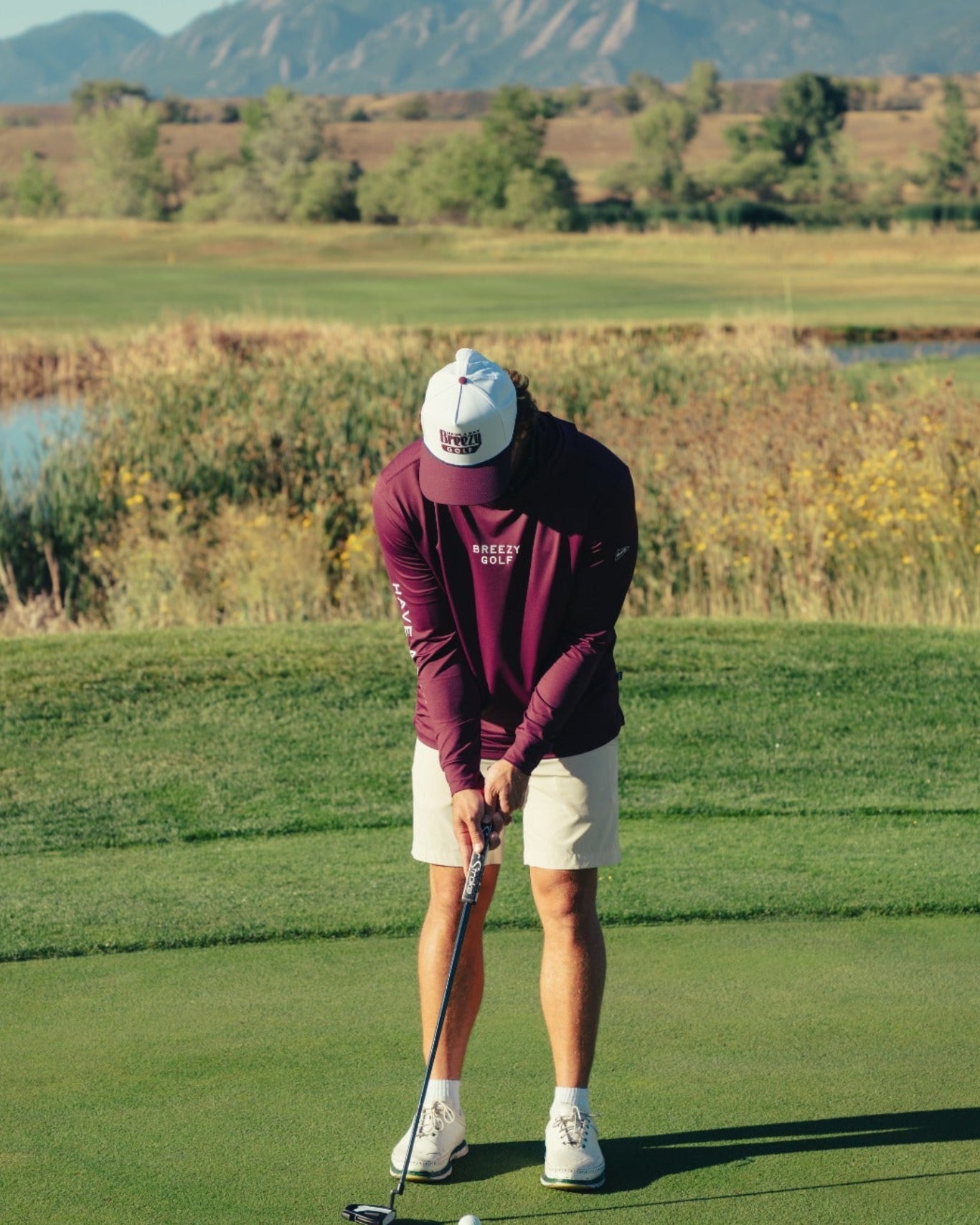 The Homecoming Rope Hat Maroon - Breezy Golf