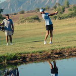 The Striped Polo True Blue - Breezy Golf