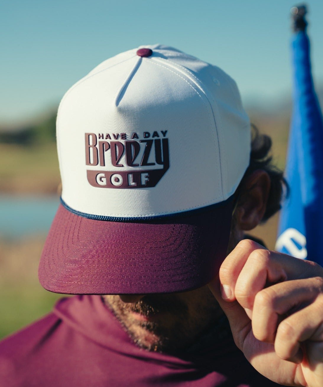 The Homecoming Rope Hat Maroon - Breezy Golf