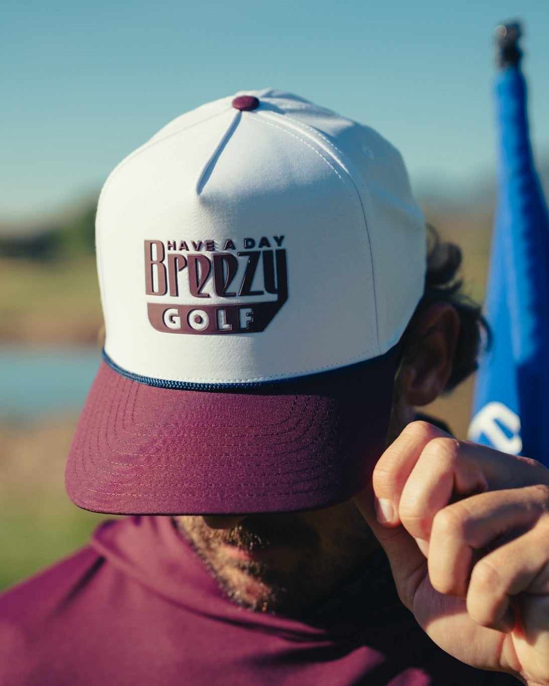 The Homecoming Rope Hat Maroon - Breezy Golf