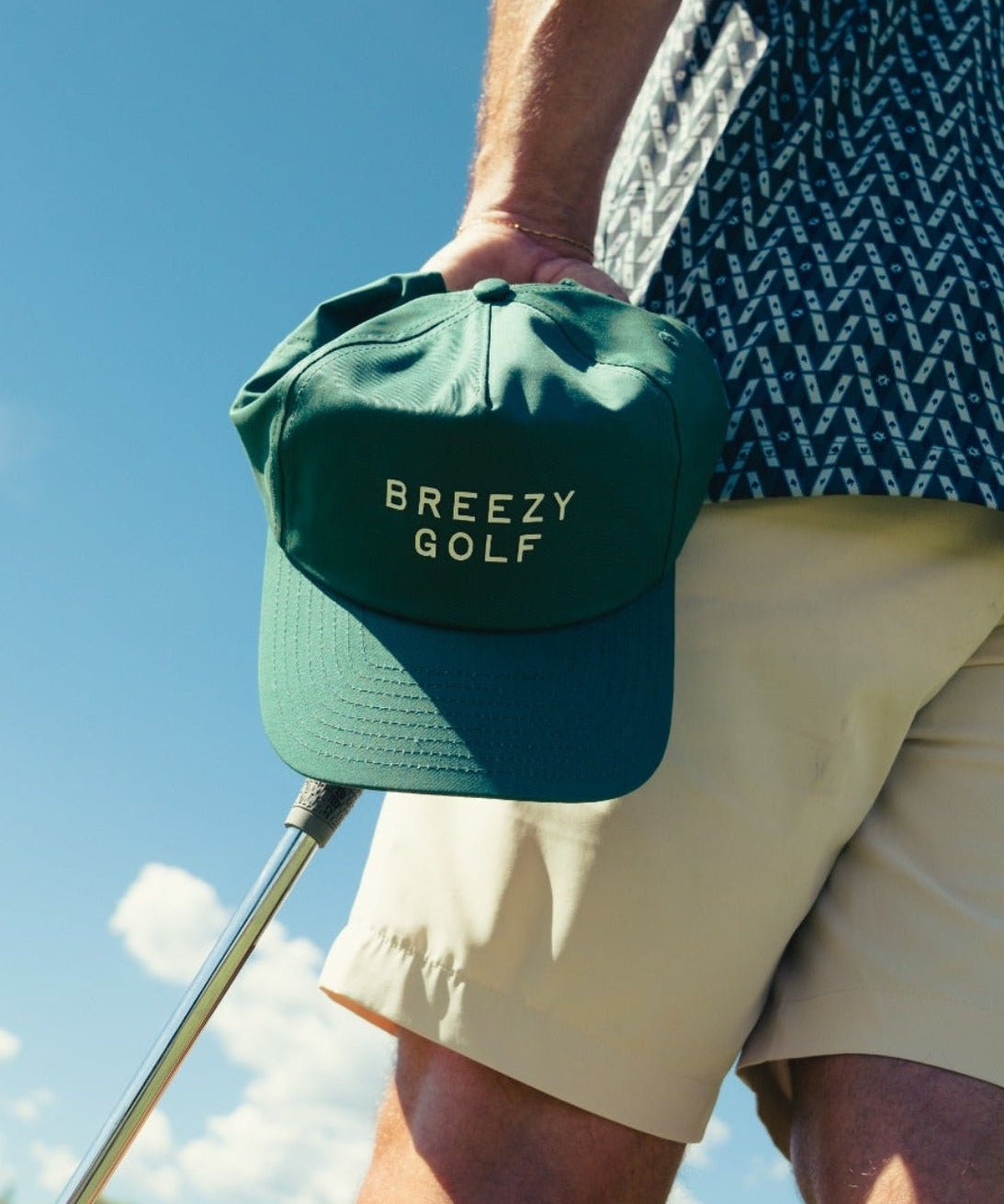 San Serif Green Unstructured Hat - Breezy Golf