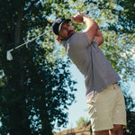 The Striped Polo Maroon - Breezy Golf