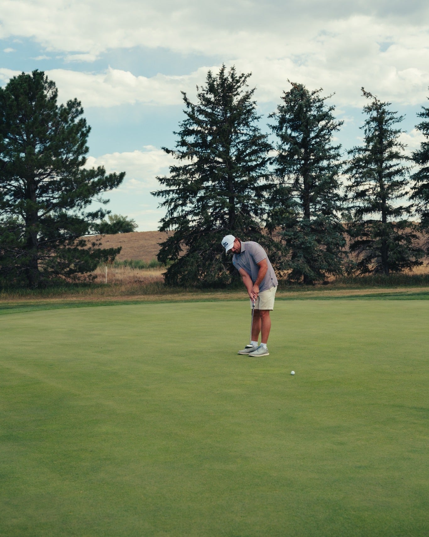 The Striped Polo Maroon - Breezy Golf