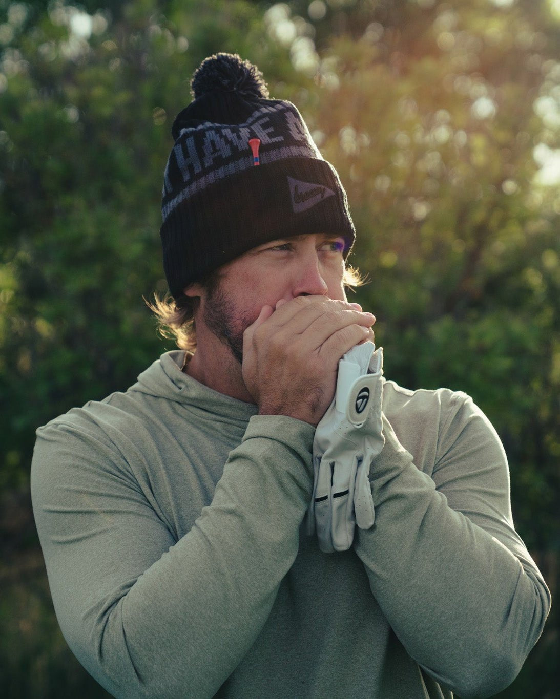 Pom Beanie Black - Breezy Golf