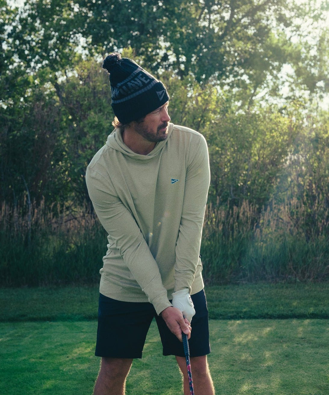 Pom Beanie Black - Breezy Golf