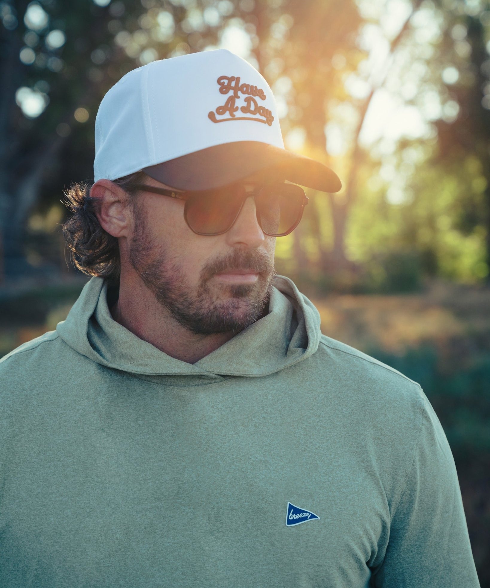 Have A Day Contrast Bill Hat Black - Breezy Golf