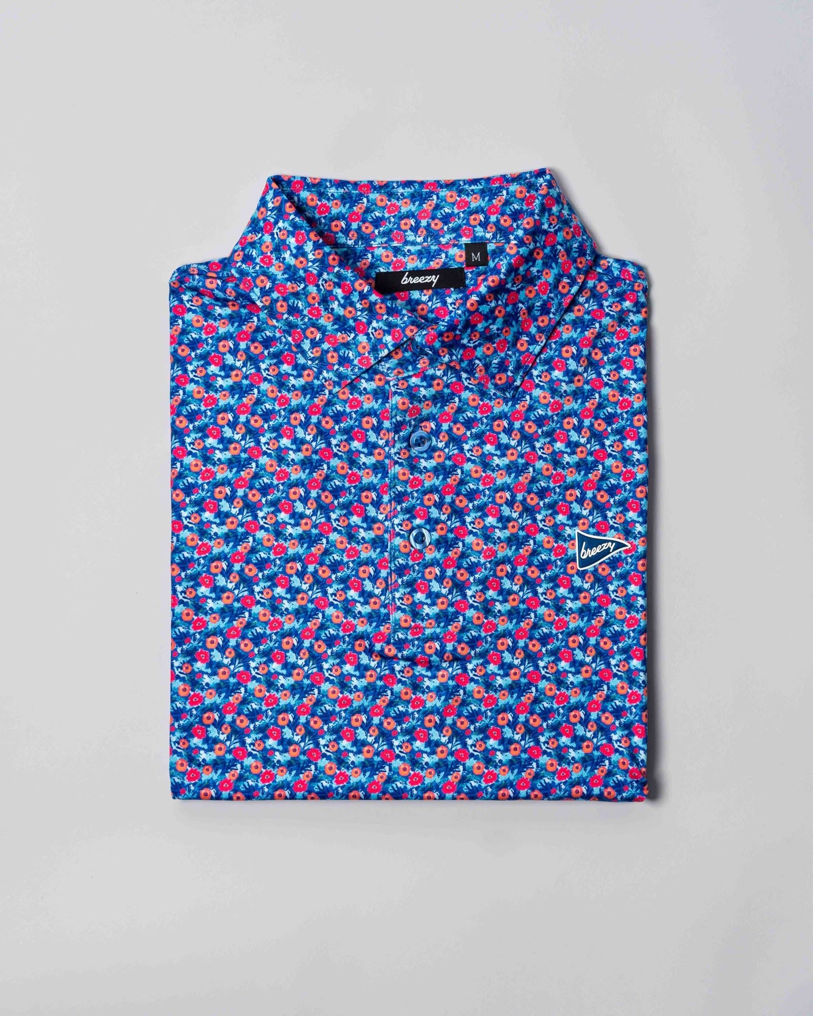 The Breezy Hawaiian Floral Polo - Breezy Golf