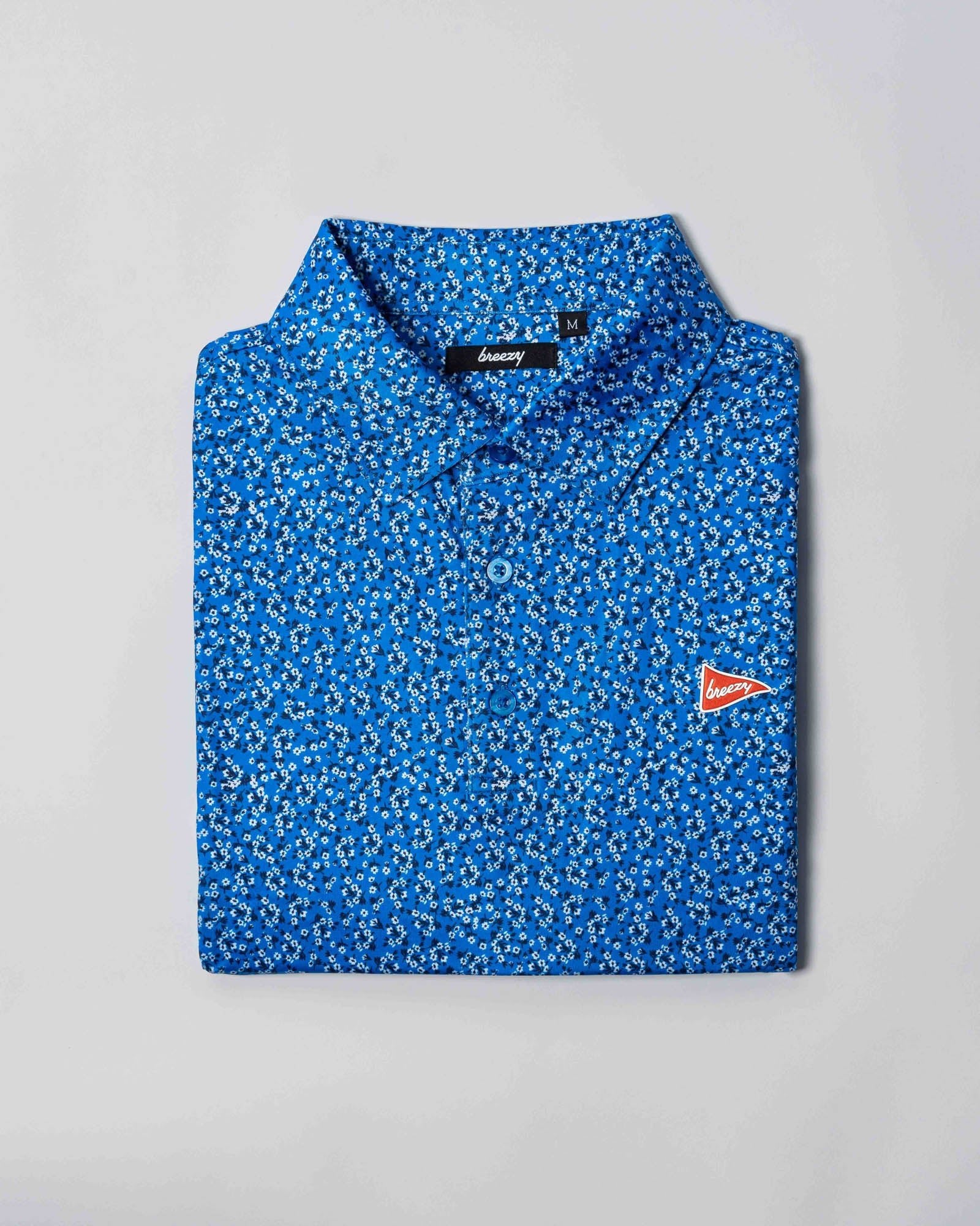 The Tropical Blue Polo - Breezy Golf
